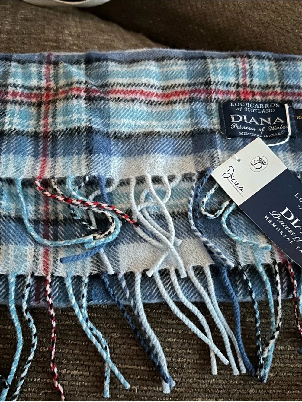 Diana Princess of Wales Blue Plaid Wool Memorial Tartan